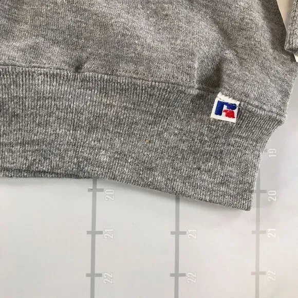 Vintage Russell Athletic Crewneck Sweatshirt Boys Small Heather Grey USA - Picture 2 of 8